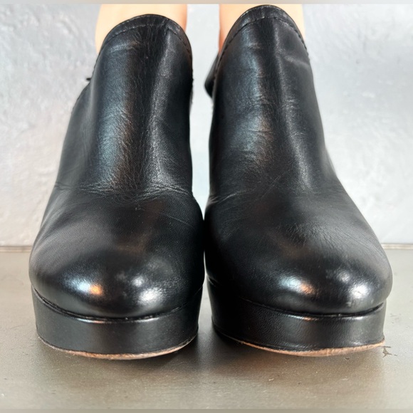 COACH Vintage Black Carmine Slingback Platform Clogs Size 10B - Picture 4 of 15